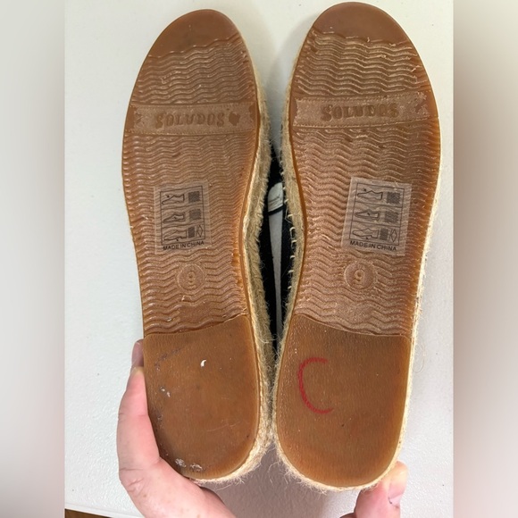 Soludos Cheers Beaded Espadrilles | Black Smoking Slippers | Size 9 - Picture 11 of 13